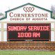 Cornerstone Church Outdoor Electric Sign Cornerstone Church Outdoor Electric Sign